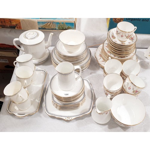 186 - Foley china, tea ware and other tea ware. No shipping. Arrange collection or your own packer and shi... 