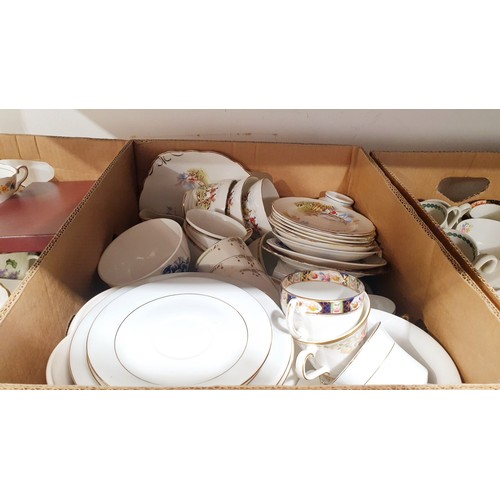 188 - Four boxes of antique and later ceramics. No shipping. Arrange collection or your own packer and shi... 