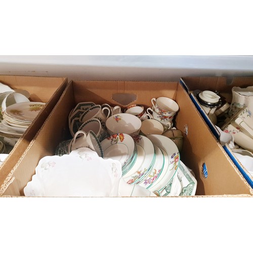 188 - Four boxes of antique and later ceramics. No shipping. Arrange collection or your own packer and shi... 