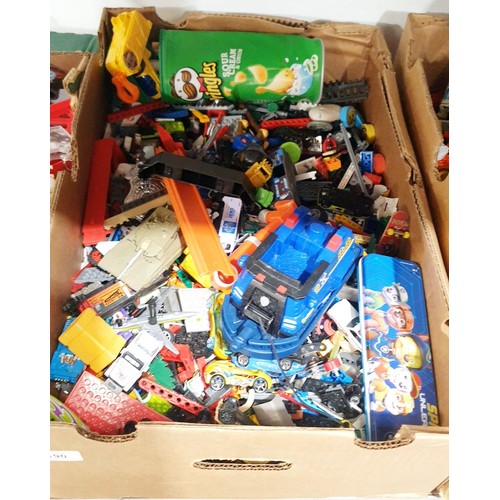 190 - Two boxes of toys. No shipping. Arrange collection or your own packer and shipper, please. Electrica... 