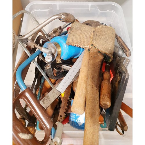 215 - A box of tools. No shipping. Arrange collection or your own packer and shipper, please. Electricals ... 