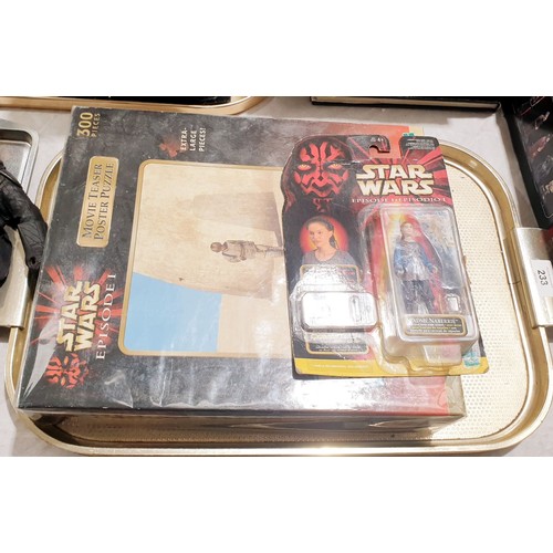 233 - Star Wars Episode 1 toys and a jigsaw. UK shipping £14.