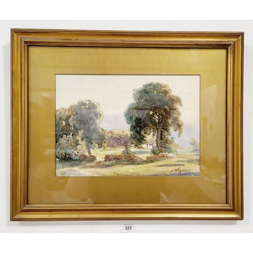 325 - Wycliffe Egginton: a water colour landscape, signed lower left, 9.5