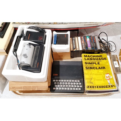 文机 A Sinclair ZX81 computer together with a thermal printer, 16K RAM