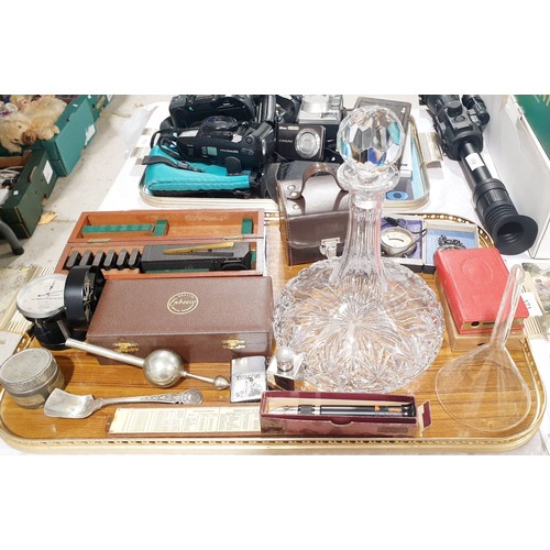 171 - A selection of optical instruments and assorted including a Casella air meter. No shipping. Arrange ... 