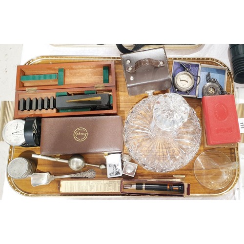 171 - A selection of optical instruments and assorted including a Casella air meter. No shipping. Arrange ... 