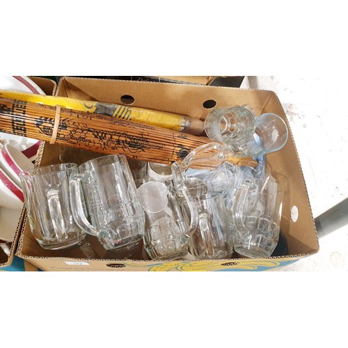 172 - Two boxes of glassware and ceramics. No shipping. Arrange collection or your own packer and shipper,... 