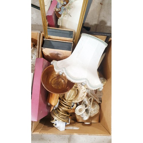 175 - Four boxes of glass, china and assorted. No shipping. Arrange collection or your own packer and ship... 