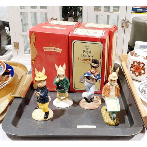 93 - Four boxed Royal Doulton Bunnykins figures. UK shipping £14.