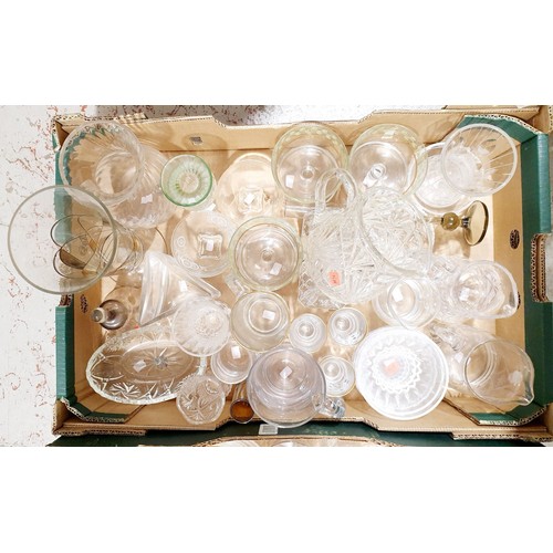 83 - Four boxes of glass, china and assorted. No shipping. Arrange collection or your own packer and ship... 