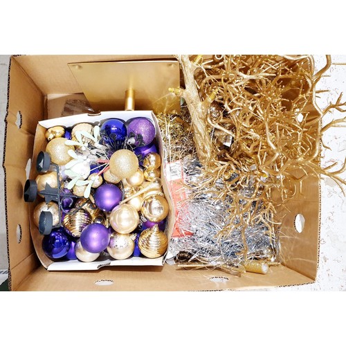 84 - Two boxes of Christmas decorations. No shipping. Arrange collection or your own packer and shipper, ... 