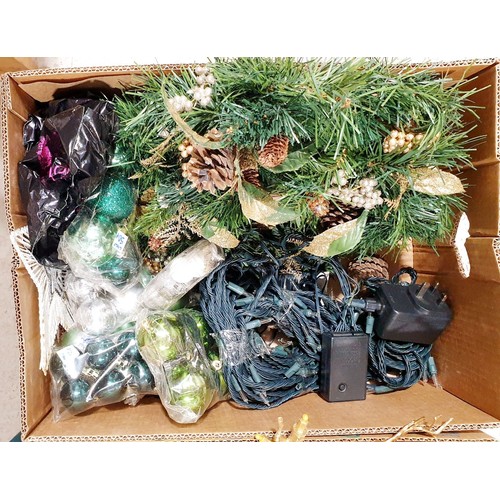 84 - Two boxes of Christmas decorations. No shipping. Arrange collection or your own packer and shipper, ... 