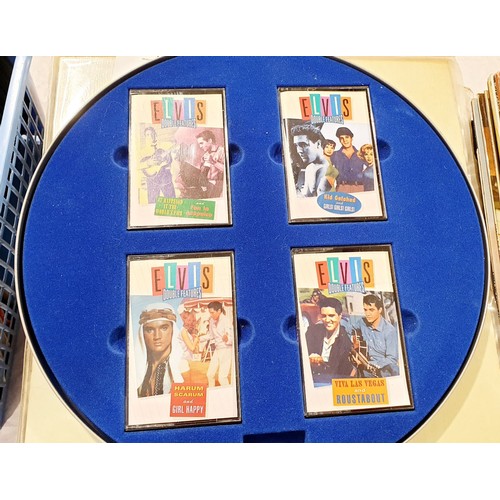 134 - Thirty two Elvis Presley vinyl and picture discs. UK shipping £14.