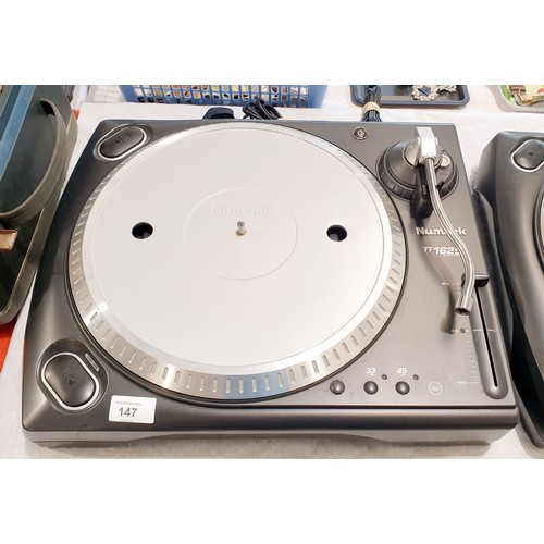 147 - A Numark TT1625 record deck. No shipping. Arrange collection or your own packer and shipper, please.... 