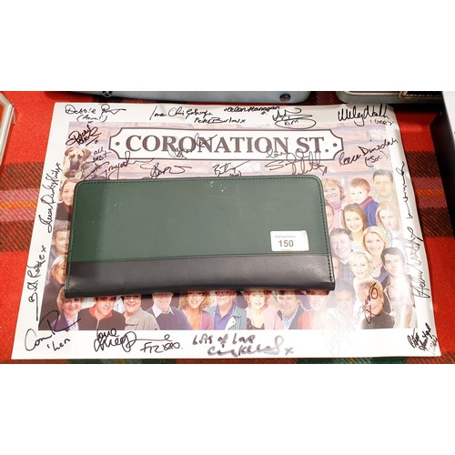 150 - A Coronation St. poster signed by some of the cast, 11.75