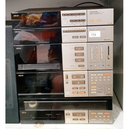 175 - A vintage Akai hi-fi. No shipping. Arrange collection or your own packer and shipper, please. Electr... 