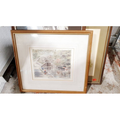 209 - Tony Haigh: a watercolour drawing, 6.75