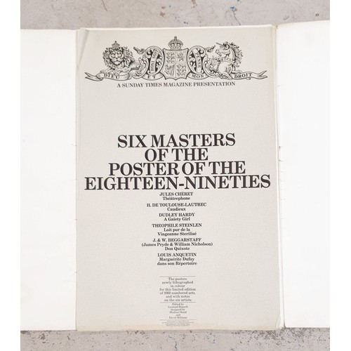 233 - A folio of limited edition Sunday Times posters of the 1890s each numbered in pencil with blind stam... 