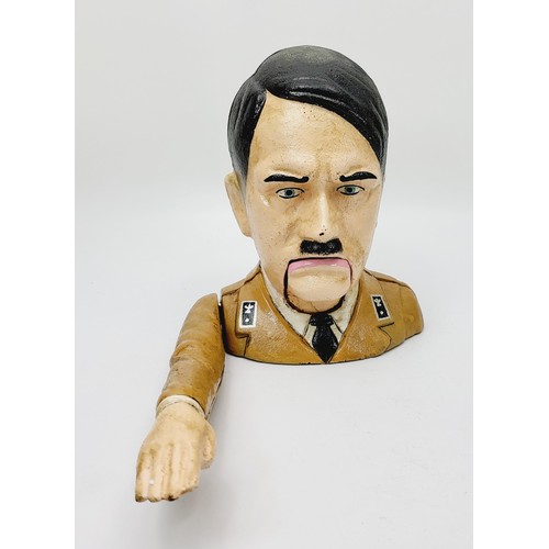 222 - A novelty cast iron Adolf Hitler nutcracker, height 7