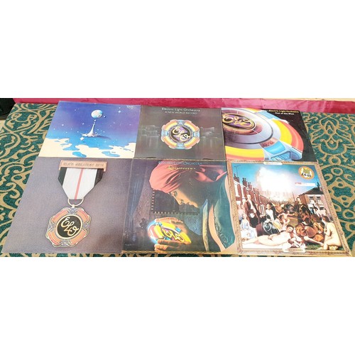 83 - Six ELO LPs including Time, Discovery and Secret Messages. UK shipping £14.