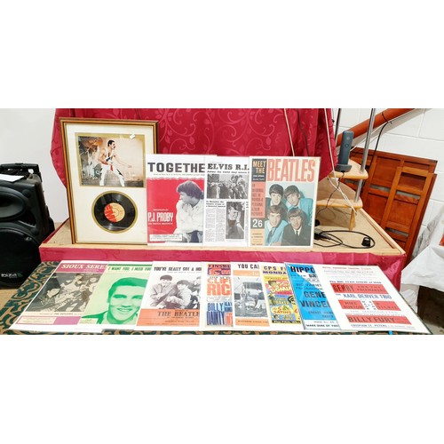 118 - A box of music tour guides, programmes and other music memorabilia and assorted. No shipping. Arrang... 