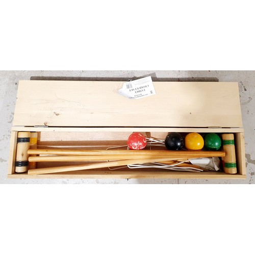 210 - A Gazebo Games croquet set. No shipping. Arrange collection or your own packer and shipper, please. ... 