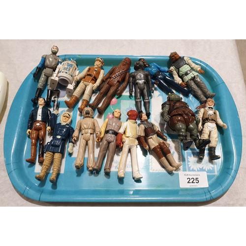 225 - Fifteen 1980s Star Wars figures. UK shipping £14.