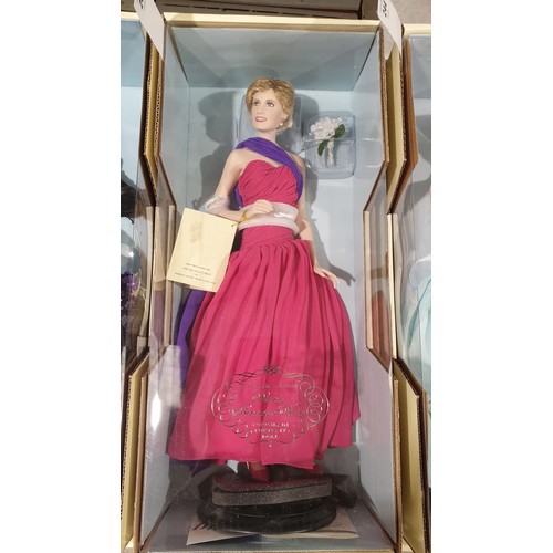 245 - An unopened boxed Franklin Mint Princess Diana porcelain portrait doll, box length 21.75