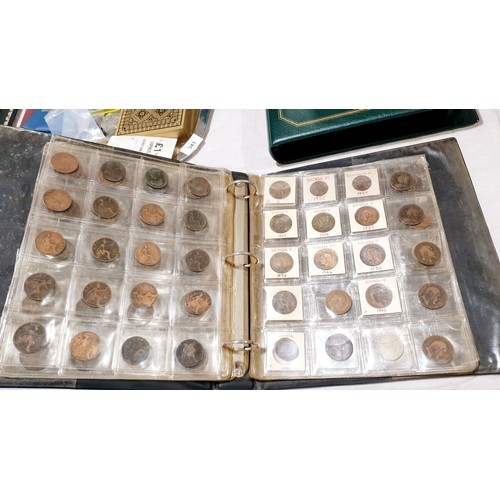 337 - An album of over 120 Victorian pennies. UK shipping £14.