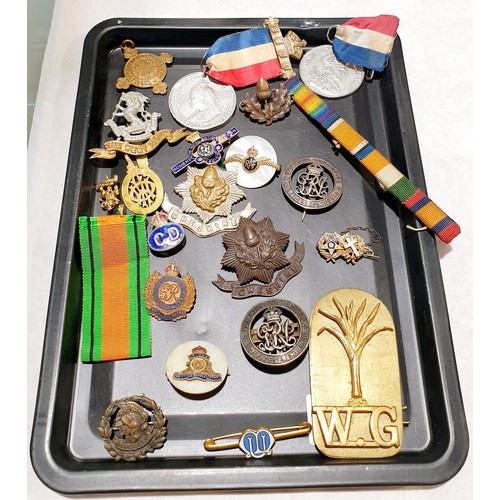 343 - Military insignia and badges. UK shipping £14.