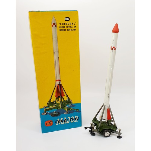 2 - A vintage boxed Corgi Corporal Guided Missile On Mobile Launcher, 1112. UK shipping £14. We combine ... 