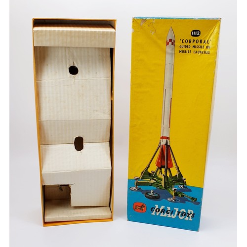 3 - A vintage boxed Corgi Corporal Guided Missile On Mobile Launcher, 1112. UK shipping £14. We combine ... 