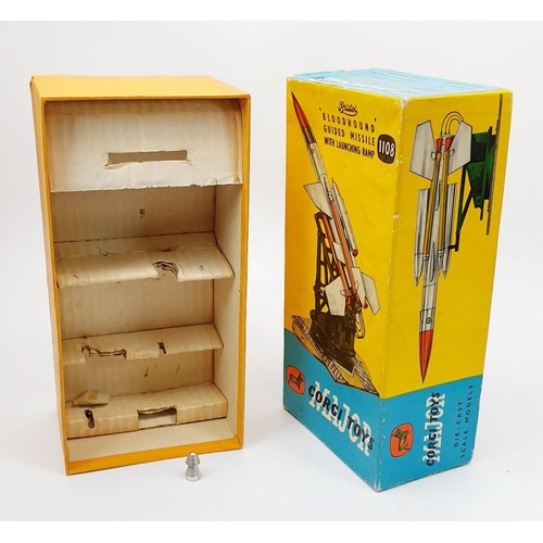 4 - A vintage boxed Corgi Blood Hound Guided Missile With Launching Ramp, 1108. UK shipping £14. We comb... 