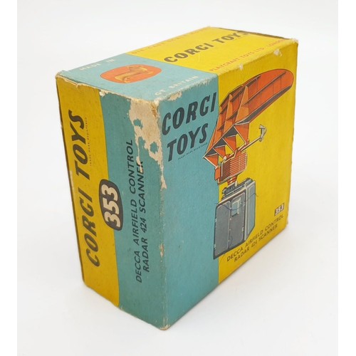 6 - A vintage boxed Corgi Decca Airfield Control Radar 424 Scanner, 353. UK shipping £14. We combine shi... 