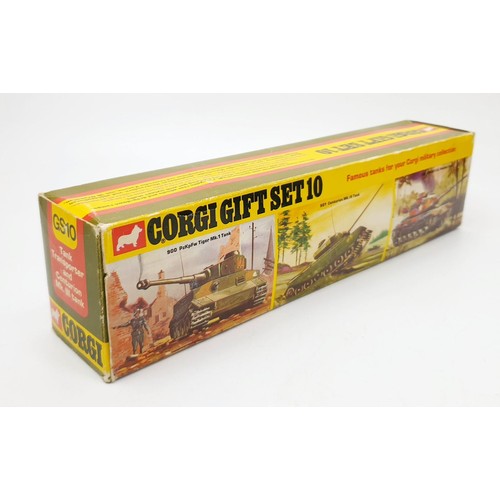 16 - A vintage boxed Corgi Tank Transporter And Centurion MK. III Tank Gift Set No. 10. UK shipping £14. ... 