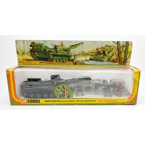 17 - A vintage boxed Corgi AMX 30D Recovery Tank, 908. UK shipping £14. We combine shipping.