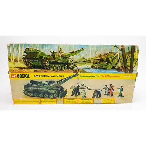 17 - A vintage boxed Corgi AMX 30D Recovery Tank, 908. UK shipping £14. We combine shipping.