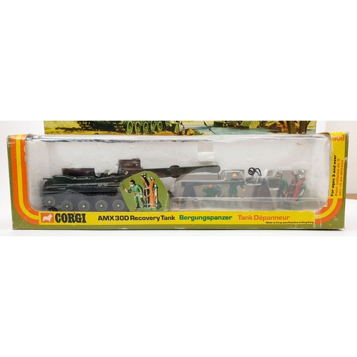 17 - A vintage boxed Corgi AMX 30D Recovery Tank, 908. UK shipping £14. We combine shipping.