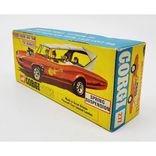 52 - A vintage boxed Corgi The Monkees Monkeemobile, 277, the window signed in pen by Micky Dolenz of The... 