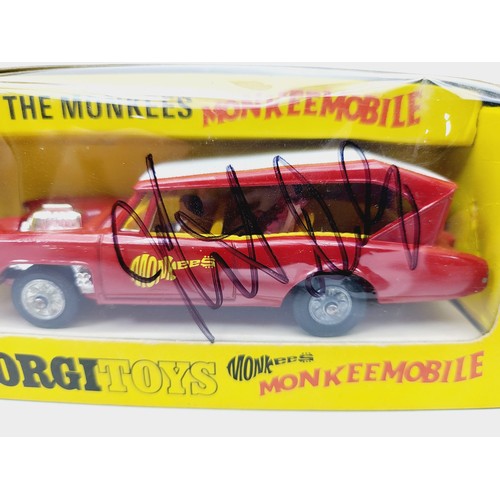 52 - A vintage boxed Corgi The Monkees Monkeemobile, 277, the window signed in pen by Micky Dolenz of The... 