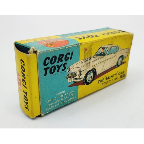 51 - A vintage boxed Corgi The Saint's Car Volvo P.1800, 258. UK shipping £14. We combine shipping.