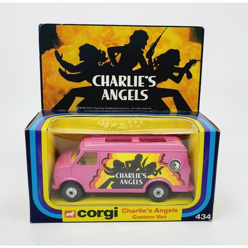 60 - A vintage boxed Corgi Charlie's Angels Custom Van, 434. UK shipping £14. We combine shipping.