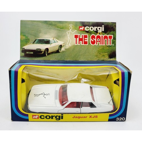 62 - A vintage boxed Corgi The Saint Jaguar XJS, 320. UK shipping £14. We combine shipping.