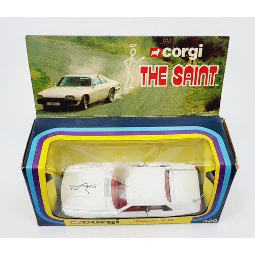 62 - A vintage boxed Corgi The Saint Jaguar XJS, 320. UK shipping £14. We combine shipping.