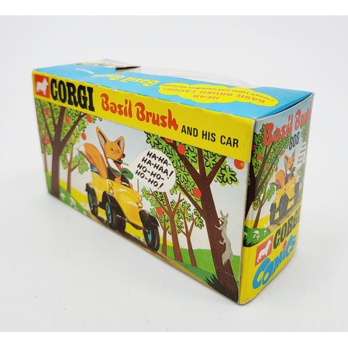 67 - A vintage boxed Corgi Basil Brush and His Car, 808. UK shipping £14. We combine shipping.