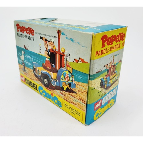 70 - A vintage boxed Corgi Popeye Paddle-Wagon, 802. UK shipping £14. We combine shipping.