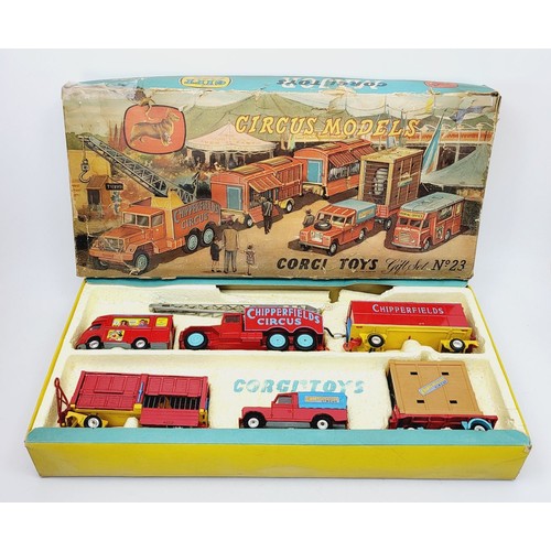 73 - A vintage boxed Corgi Chipperfield's Circus Models, Gift Set NO. 23. UK shipping £14. We combine shi... 