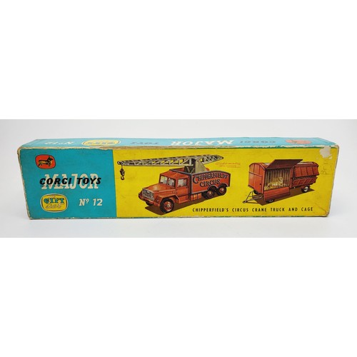 79 - A vintage boxed Corgi Chipperfield's Circus Crane Truck and Cage, Gift Set No 12. UK shipping £14. W... 