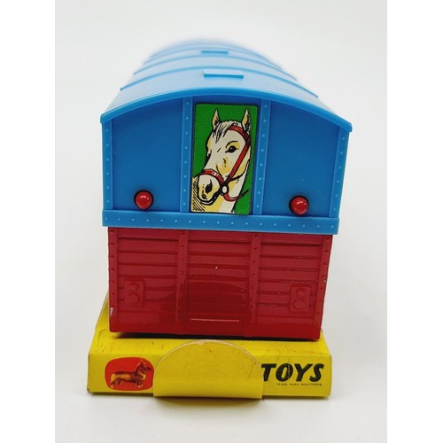 80 - A vintage boxed Corgi Circus Horse Transporter with Horses, 1130. UK shipping £14. We combine shippi... 