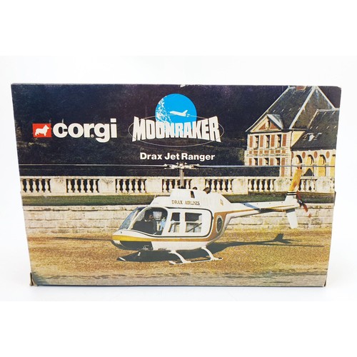 30 - A vintage boxed Corgi Moonraker Drax Jet Ranger, 930. UK shipping £14. We combine shipping.